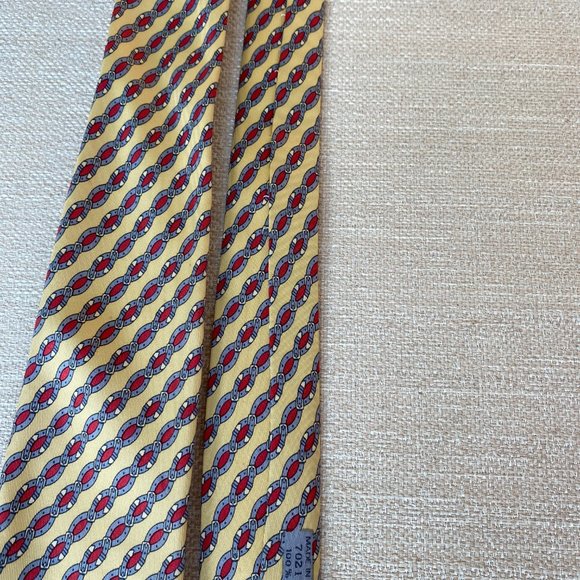 Hermes Belt Buckle Pattern Tie - Picture 2 of 5